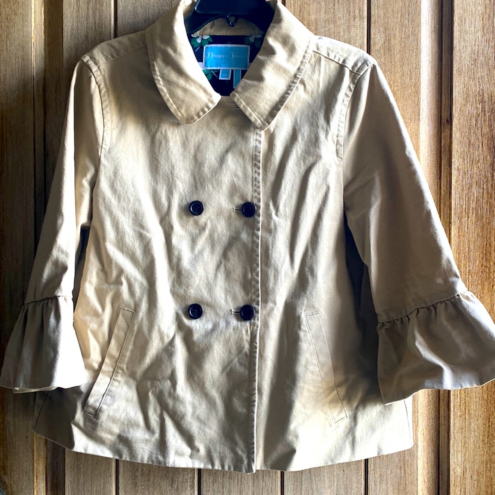 Draper James Short Jacket With Peplum Sleeves - image 1